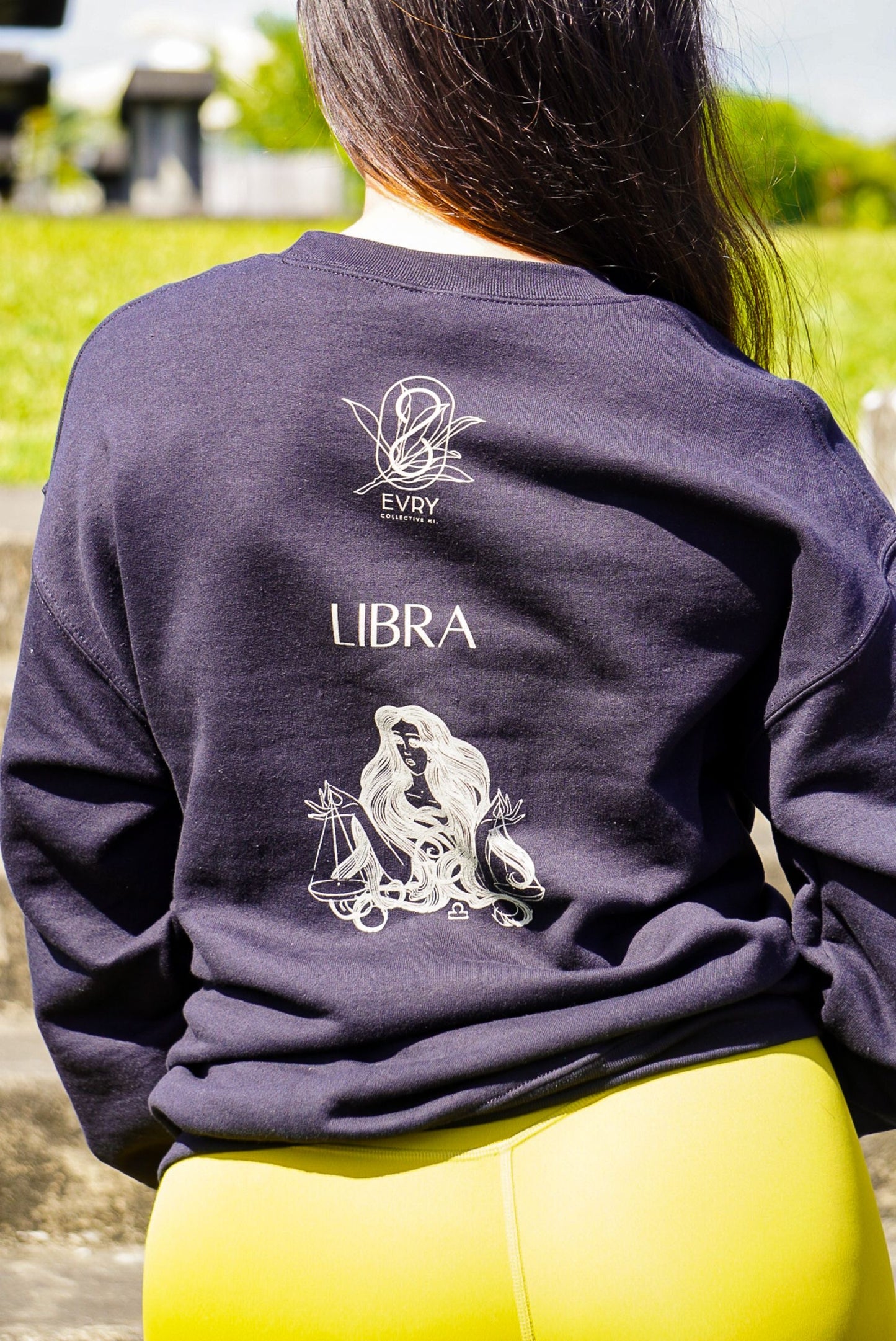 Libra SZN Black Crewneck Sweater