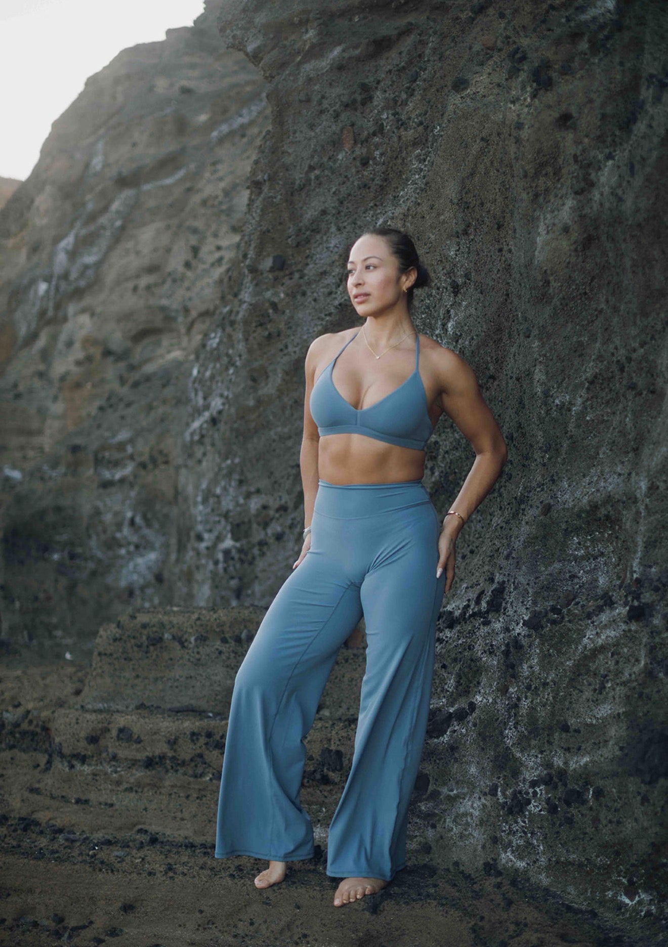 Gray Blue Bra