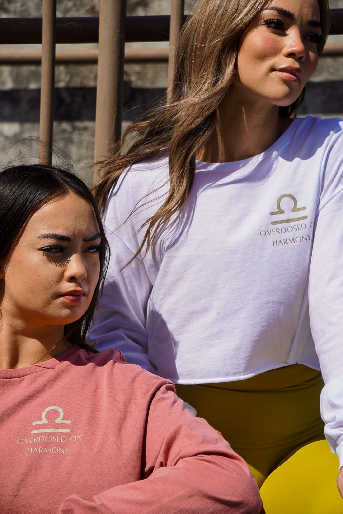 Libra SZN White Long Sleeve Crop
