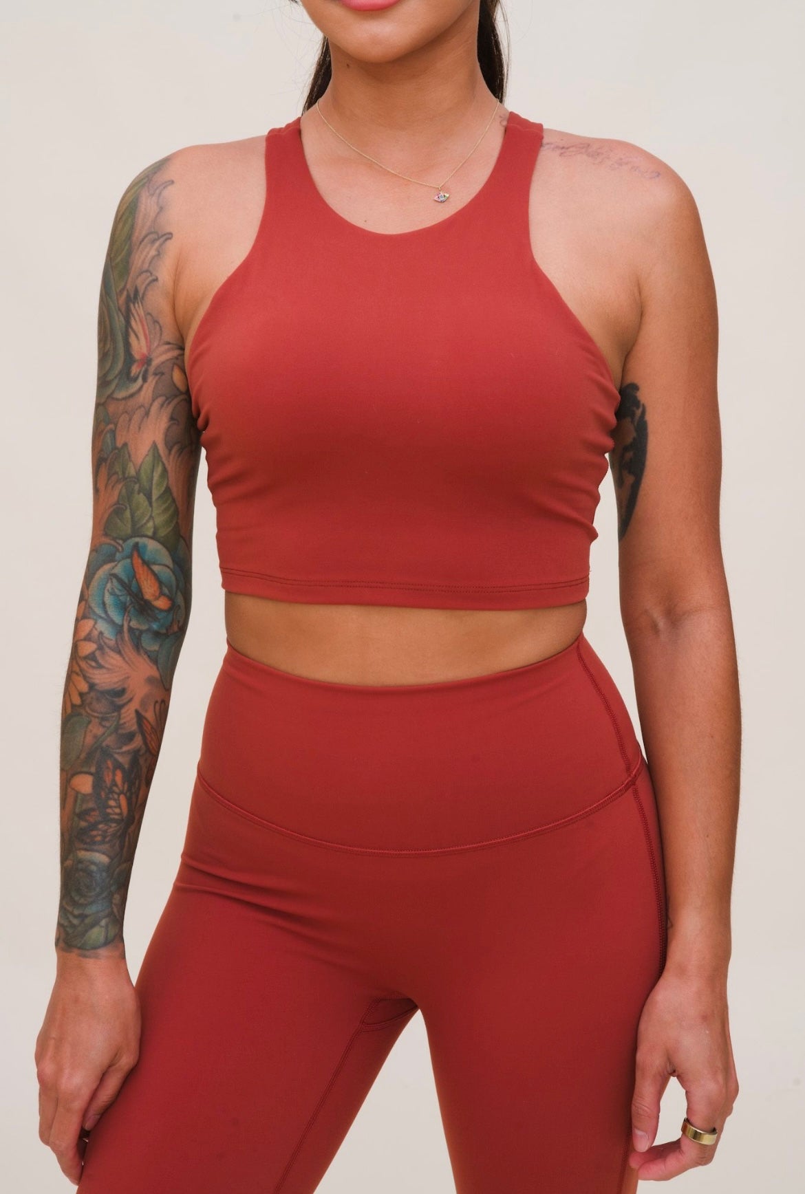 Merlot Racer Back Crop