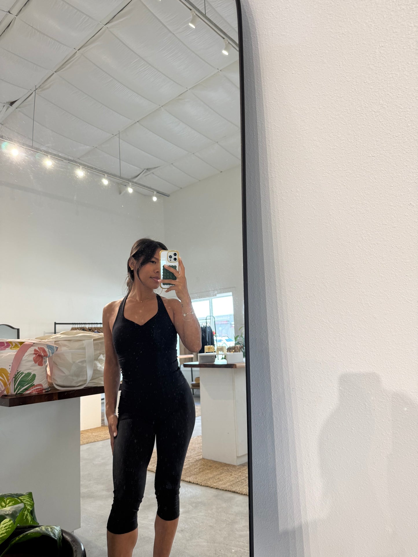 Black Scrunch Tank