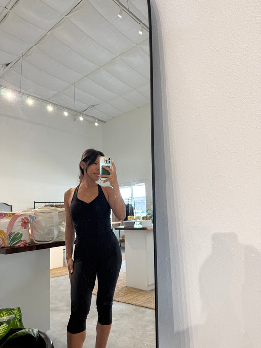 Black Scrunch Tank