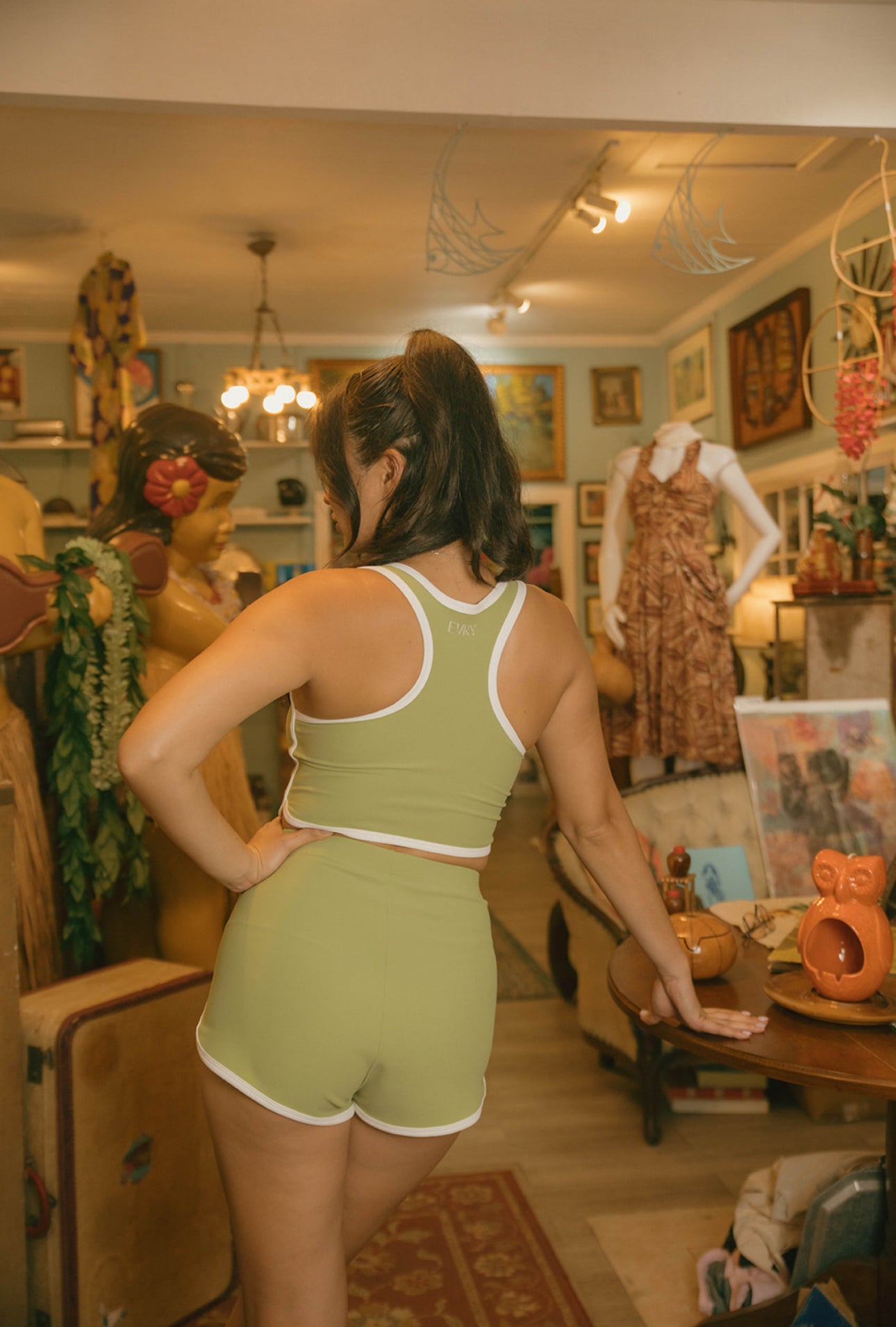 Matcha Pop Rally Crop