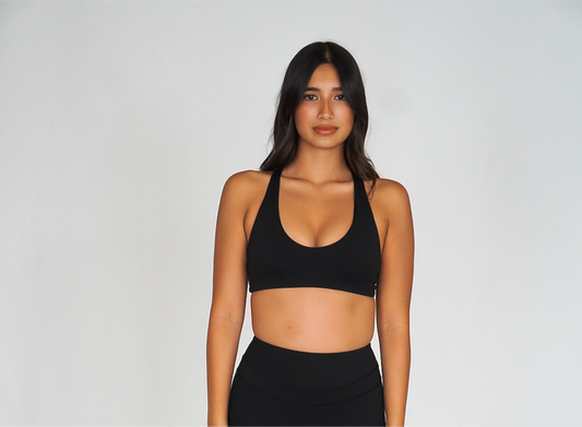 Black Twist Bra