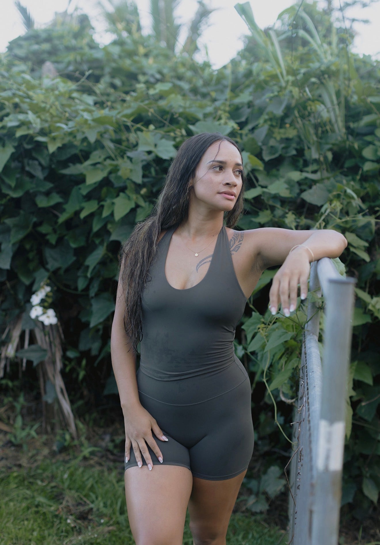 Dark Gray Halter Tank