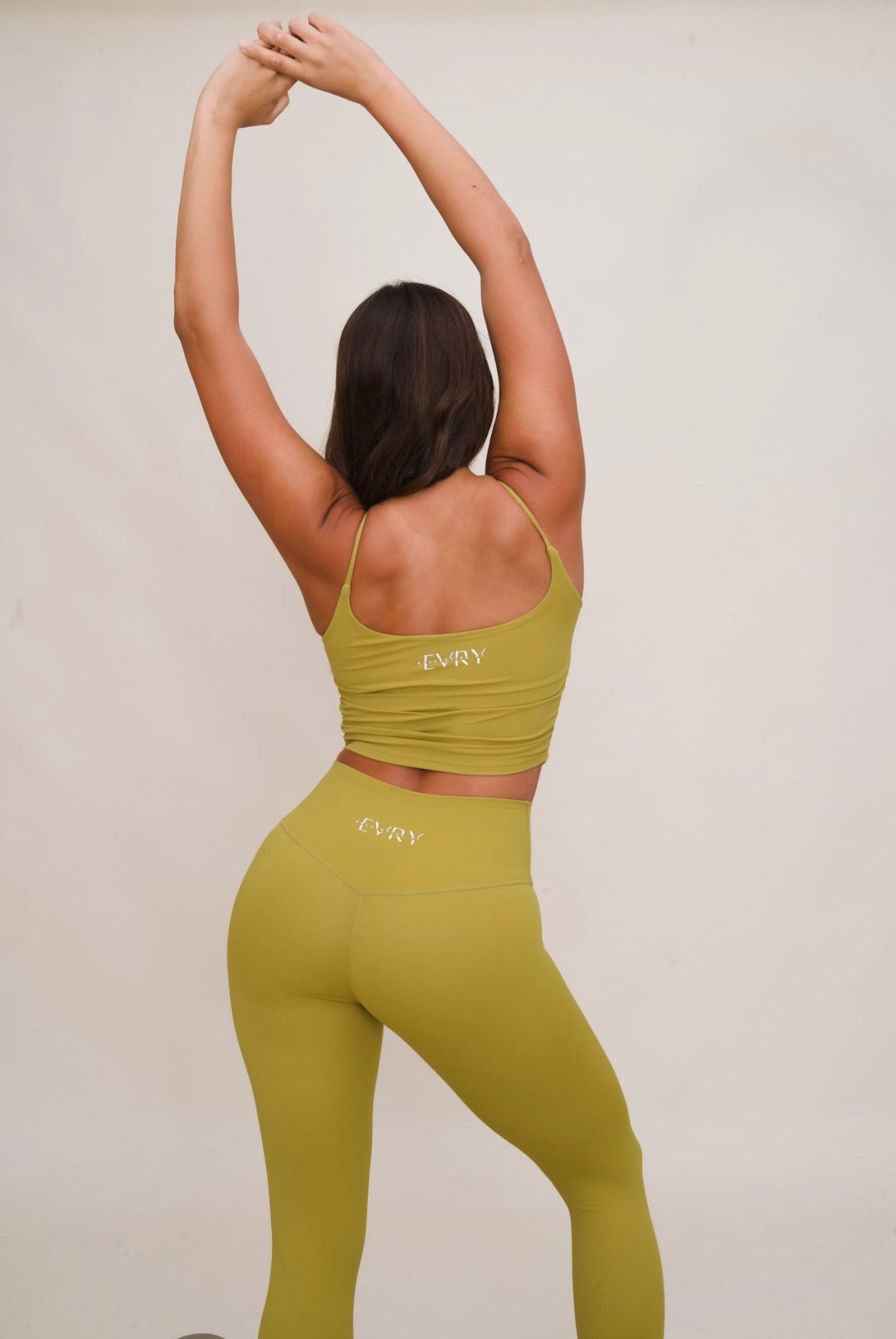 Nessa High Waisted Leggings in Golden Matcha