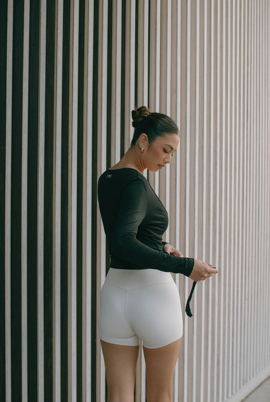 The Muse Wrap in Backstage Black