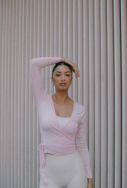 The Muse Wrap in Prima Pink