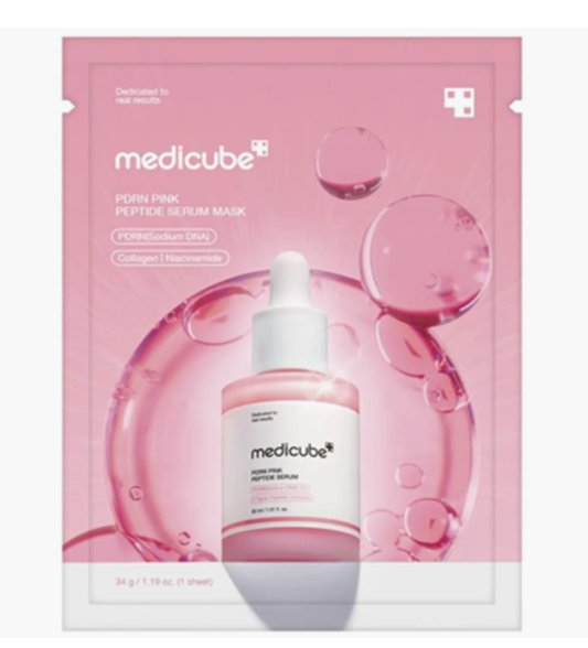MEDICUBE PDRN Pink Peptide Serum Mask Sheet Mask 1 Sheet