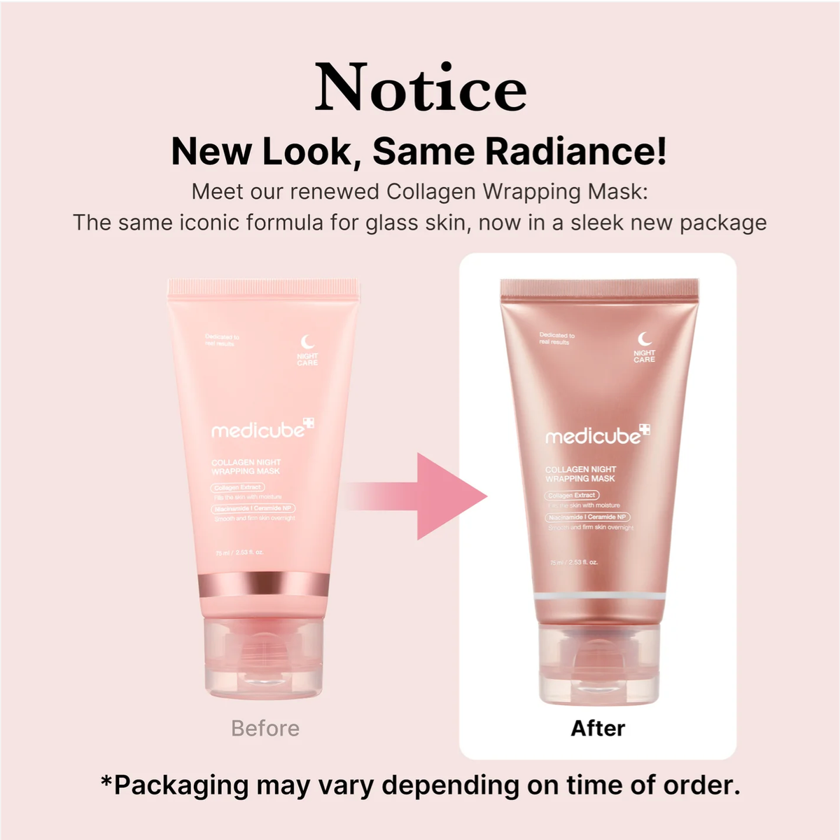 MEDICUBE Collagen Overnight Wrapping Peel Off Facial Mask 75ml