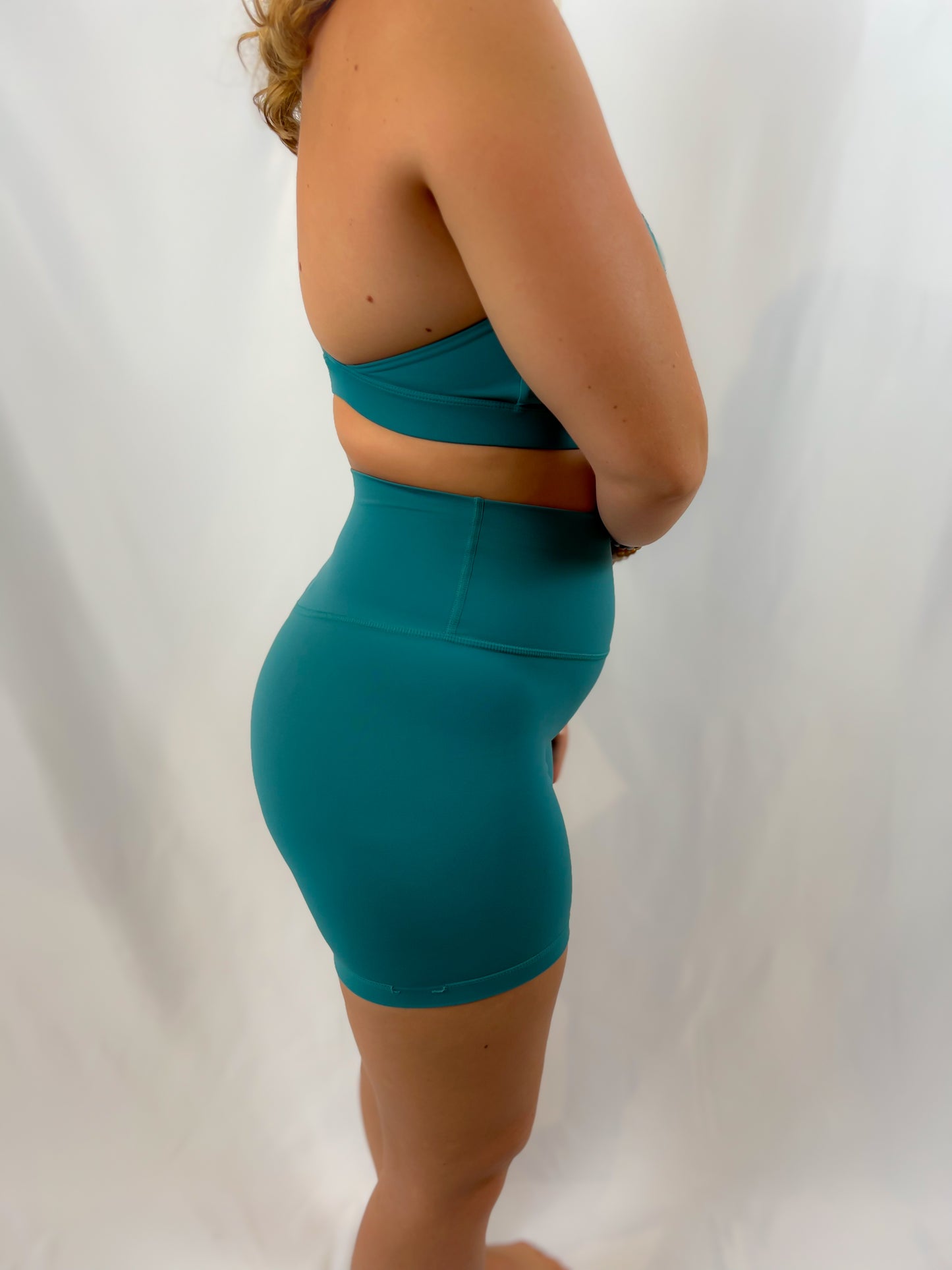 TEAL AIYANA BIKER SHORT